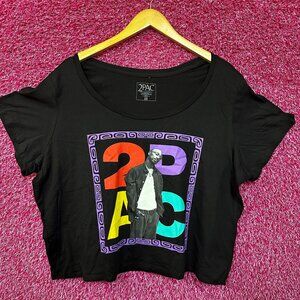 2Pac Shakur Rap Hip Hop Crop Top Size 2x